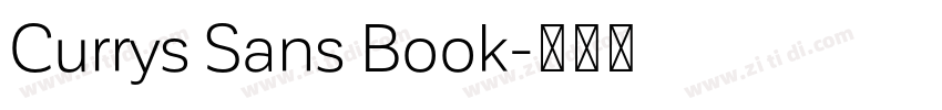 Currys Sans Book字体转换